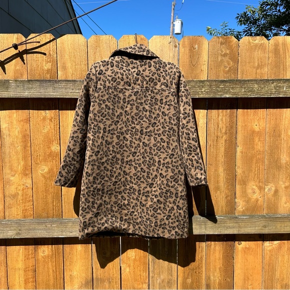 Adyson Parker Women's Cheetah Button Coat size large fall winter animal print - Picture 8 of 11
